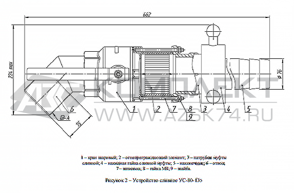 Устройство сливное УС 80 Устройство сливное УС 80